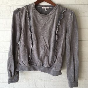 Eri + Ali scalloped sweatshirt